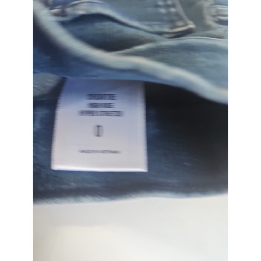 Express Jeans Denim Shorts Cuffed Dark Wash Stretch Casual Women's Size 0 - Picture 4 of 4